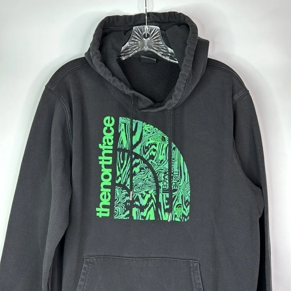 The North Face Jumbo Half Dome Green Hooded Sweatshirt Size Medium